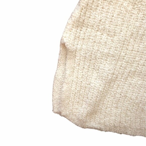 A New Day Women's Sleeveless Relaxed Knit V-Neck Sweater Cream XXL Cotton Blend - Picture 3 of 6